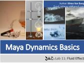 Maya dynamics basics - Lab 11: Fluid Effect