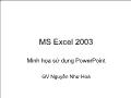 MS Excel 2003 -Minh họa sử dụng PowerPoint