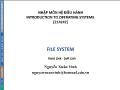 Nhập môn hệ điều hành - File system