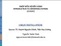 Nhập môn hệ điều hành introduction to operating systems - Linux installation