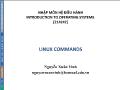 Nhập môn hệ điều hành - Linux commands