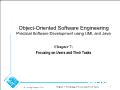 Object - Oriented software engineering practical software development using uml and java - chapter 7: Focusing on users and their tasks