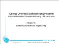 Object - Oriented software engineering practical software development using uml and - Chapter 1: Software and software engineering