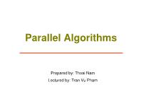 Parallel algorithms