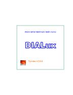 Phần mềm thiết kế chiếu sáng Dialux