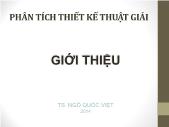 Phân tích thiết kế thuật giải