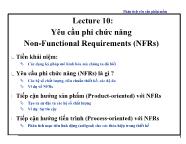 Phân tích yêu cầu phần mềm - Yêu cầu phi chức năng Non - Functional Requirements (NFRs)