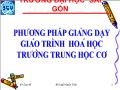 Phương pháp giảng dạy giáo trình hoá học trường trung học cơ