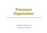 Processor organization