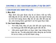 Quản lý dự án phần mềm - Chương 2: Các giai đoạn quản lý dự án CNTT