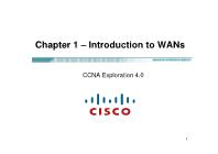 Quản trị mạng - Chapter 1: Introduction to wan