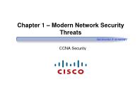 Quản trị mạng - Chapter 1: Modern network security threats