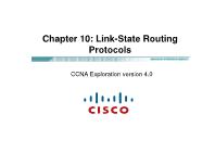 Quản trị mạng - Chapter 10: Link - State routing protocols