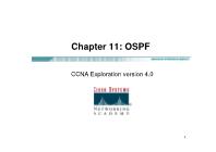 Quản trị mạng - Chapter 11: Ospf