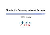 Quản trị mạng - Chapter 2: Securing network devices