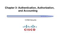 Quản trị mạng - Chapter 3: Authentication, authorization, and accounting