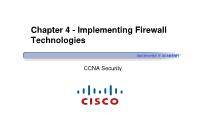 Quản trị mạng - Chapter 4: Implementing firewall technologies