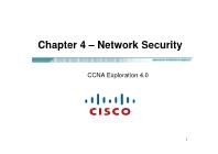 Quản trị mạng - Chapter 4: Network security