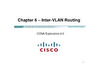 Quản trị mạng - Chapter 6: Inter - Vlan routing