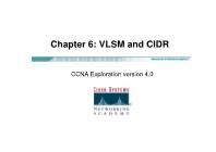 Quản trị mạng - Chapter 6: Vlsm and cidr