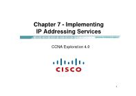 Quản trị mạng - Chapter 7: Implementing ip addressing services