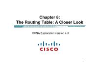 Quản trị mạng - Chapter 8: The routing table: a closer look