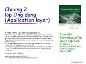 Quản trị mạng - Chương 2: Lớp ứng dụng (application layer)