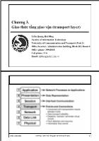 Quản trị mạng - Chương 3: Giao thức tầng giao vận (transport layer)