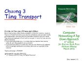 Quản trị mạng - Chương 3: Tầng transport