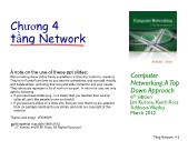 Quản trị mạng - Chương 4: Tầng Network