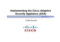 Quản trị mạng - Implementing the cisco adaptive security appliance (asa)