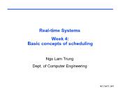 Real - Time systems - Week 4: Basic concepts of scheduling