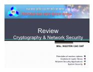 Review cryptography & network security