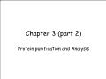 Sinh học - Chapter 3 (part 2): Protein purification and Analysis