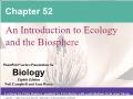 Sinh học - Chapter 52: An introduction to ecology and the biosphere