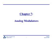 Sinh học - Chapter 7: Analog modulators