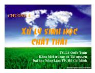 Sinh học - Chương 4: Xử lý sinh học chất thải