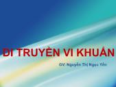 Sinh học - Di truyền vi khuẩn