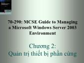 Tài liệu môn học Hệ điều hành (operating systems) - Chương 2: Quản trị thiết bị phần cứng