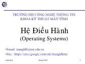 Tài liệu môn học Hệ điều hành (operating systems)