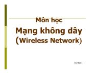 Tài liệu môn học mạng không dây (wireless network)