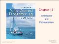 Tài liệu Môn học phương pháp lập trình - Chapter 13: inheritance and polymorphism