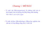 Tài liệu môn Sinh học - Chương 1: Mở đầu