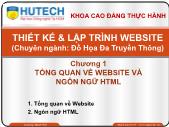 Thiết kế và lập trình website - Chương 1: Tổng quan về website và ngôn ngữ HTML