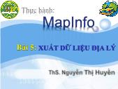 Thực hành Mapinfo - Bài 5: Xuất dữ liệu địa lý