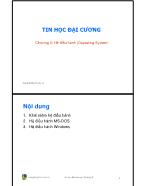 Tin học đại cương - Chương 2: Hệ ñiều hành (operating system)