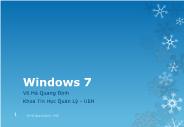 Tin học văn phòng - Windows 7