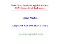 Toán học - Chapter 4: Vector space (cont)