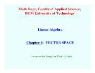 Toán học - Chapter 4: Vector space