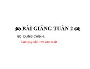 Toán học - Chương 1: Biến cố và xác suất của biến cố